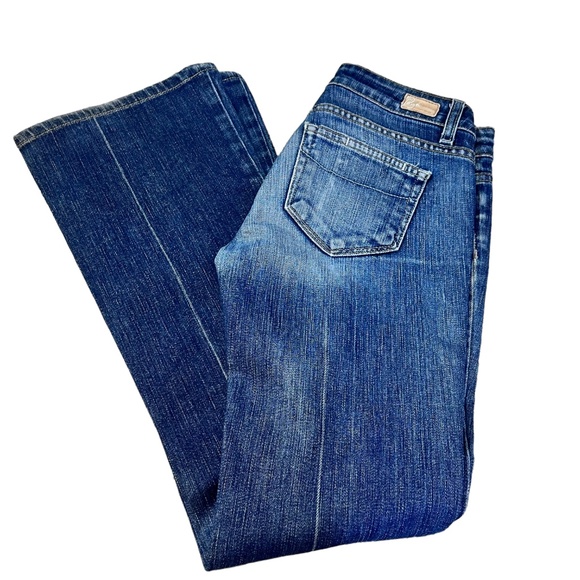 Paige Laurel Canyon Flare Leg Medium Wash Jeans - Picture 8 of 10